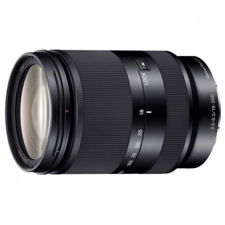 Sony Objectif pour Hybride SEL E 18-200mm f3.5-6.3 Noir