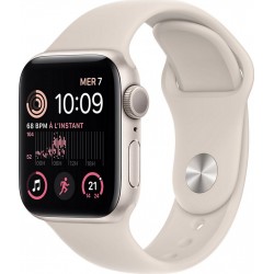 Apple Watch Montre connectée SE 40MM Alu/Lumiere Stellaire