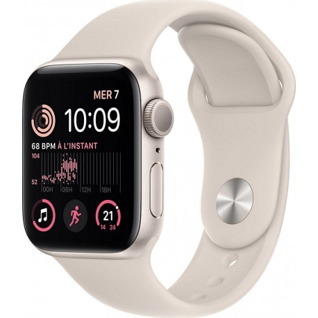 Apple Watch Montre connectée SE 40MM Alu/Lumiere Stellaire