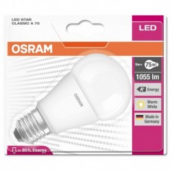Osram ampoule LED Star Classic E27 11W (75W) blanc chaud (lot de 2)