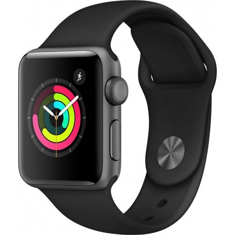 Apple Watch Montre connectée 38MM Alu Gris/Noir Series 3