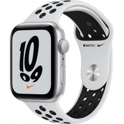 Apple Watch Montre connectée SE Nike 44MM Alu Argent/ Noir Cellular