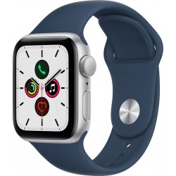 Apple Watch Montre connectée SE 40MM Alu Argent/Bleu