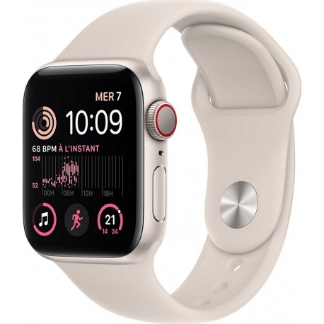 Apple Watch Montre connectée SE 40MM Alu/Lumiere Stellaire Cellular