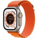 Apple Watch Montre connectée 49MM Titane/Boucl Alp Orange Ultra S Cel