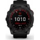 Garmin Montre sport Fenix 7X Solar gray avec bracelet noir