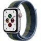 Apple Watch Montre connectée SE 44MM Alu Argent/Bleu Boucle Vert Cell