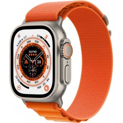 Apple Watch Montre connectée 49MM Titane/Boucl Alp Orange Ultra M Cel
