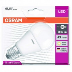 Osram ampoule LED Star Classic E27 9W (60W) blanc chaud (lot de 3)