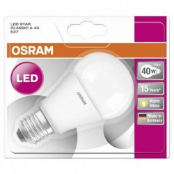 Osram ampoule LED Star Classic E27 6W (40W) blanc chaud (lot de 4)