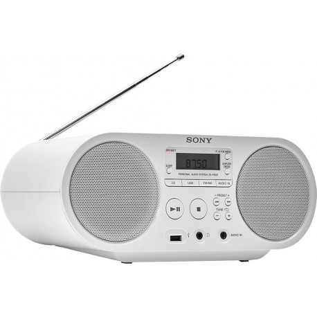 SONY Radio CD ZS-PS50 Blanc