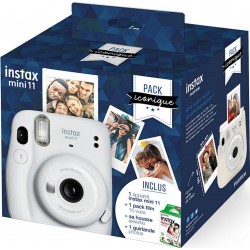 Fujifilm Appareil photo Instantané Pack Instax Mini 11 Blanc Iconique