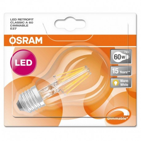 Osram ampoule LED Superstar Classic E27 6,5W (60W) blanc chaud (lot de 2)