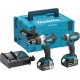 Makita Combi-Kit LXT 18V, perceuse à percussion sans fil DHP458Z + clé à chocs sans fil DTD152Z DLX2145TJ