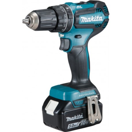 Makita Perceuse à percussion sans fil DHP485RTJ, 18 V, 5,0 Ah