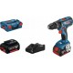 Bosch Perceuse à percussion GSB 18V-28, 2 batteries rechargeables GBA 18V, charge rapide. GAL 18V-40 06019H400C