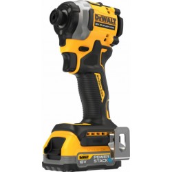 Dewalt Clé à choc sans fil 1/4 DeWalt 18V XR (sans balais), max. 206 Nm, incl. 2x batterie Powerstack (18 Volt / 1,7 Ah) avec te