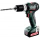 Metabo Perceuse à percussion sans fil PowerMaxx SB 12 BL metabo, Coffret, 12V 2x2Ah Li-Ion + SC 30 601077500