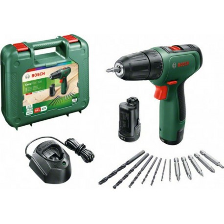 Bosch Perceuse-visseuse 2 vitesses sans-fil EasyDrill 1200 avec 2x batteries PBA 12V 1.5Ah O-A 06039D3007