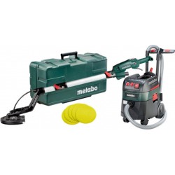 Metabo Set ponceuse à bras LSV 5-225 + aspirateur tous usages ASR 35 L ACP metabo, avec 25 feuilles abrasives auto-agrippantes P