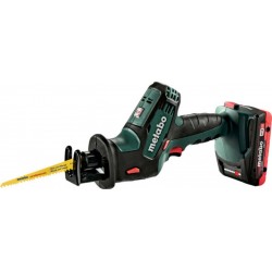 Metabo Scie sabre sans fil SSE 18 LTX Compact metabo, Coffret, 18V 2x4Ah LiHD + ASC 55 602266800