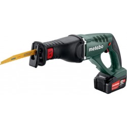 Metabo Scie sabre sans fil ASE 18 LTX metabo, Coffret, 18V 2x4Ah Li-Ion + ASC 55 602269610