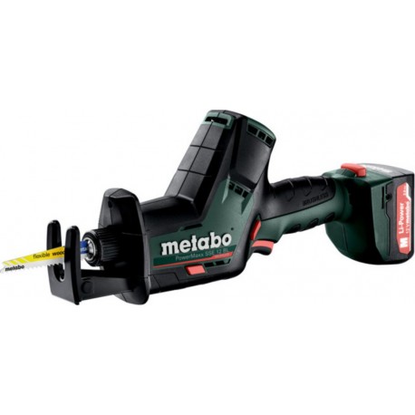 Metabo Scie sabre sans fil PowerMaxx SSE 12 BL (602322500) metaBOX 145 12V 2x2Ah Li-Ion + SC 30