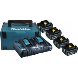 Makita Power Source Kit 197626-8, 4x5.0 Ah, avec chargeur double