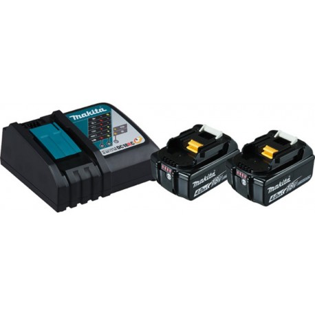 Makita Power Source Kit Li 18V 2x 4Ah batteries + chargeur rapide 197490-7