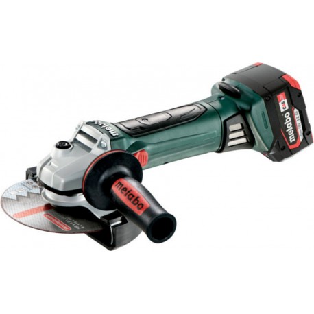 Metabo Meuleuse d'angle sans fil W 18 LTX 150 Quick metabo, Coffret, 18V 2x5.2Ah Li-Ion + ASC 55 600404650