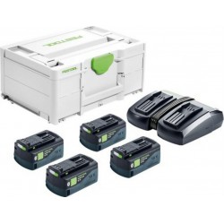 Festool Set Énergie SYS 18V 4x5,2/TCL 6 DUO 577136