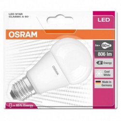 Osram ampoule LED Star Classic E27 9W (60W) blanc froid (lot de 3)