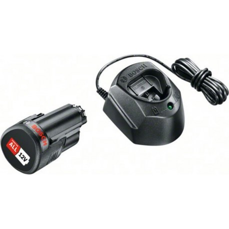 Bosch Kit de démarrage à batterie : 1xPBA 12 Volt, 1,5 Ah O-A et GAL 1210 CV 1600A01L3D