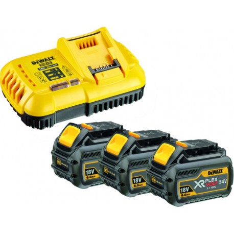 Dewalt Kit batteries et chargeur DeWalt 3xBatterie 54V /108 Wh DCB118T3-QW