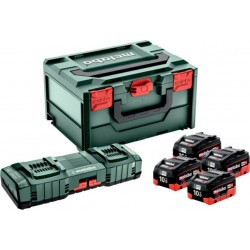 Metabo Ensemble de base 4x LiHD 10Ah + ASC 145 DUO + metaBOX 685143000