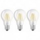 Osram 3 ampoules LED Star Classic E27 8W (75W) blanc froid