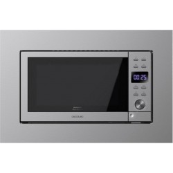 Micro-ondes encastrable cecotec grandheat 2000 built-in steelblack acier, 700w, 20l de capacité