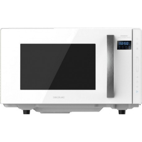 Micro-ondes cecotec grandheat 2300 flatbed touch blanc, capacité 23l, puisance 800 w