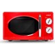 NC Micro ondes rétro de 20l 700W rouge HOR-SS-890-R