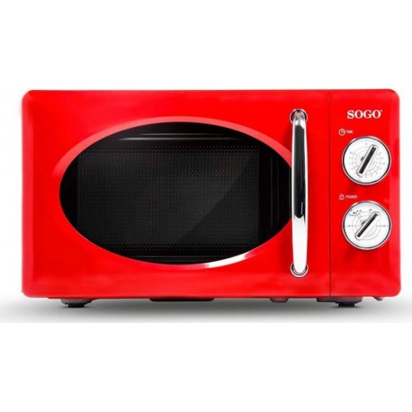 NC Micro ondes rétro de 20l 700W rouge HOR-SS-890-R