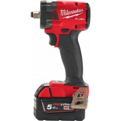 Milwaukee Boulonneuse à choc compacte FUEL 18V 5Ah carré 1/2” O'RING M18 FIW2F12-502X 4933478444