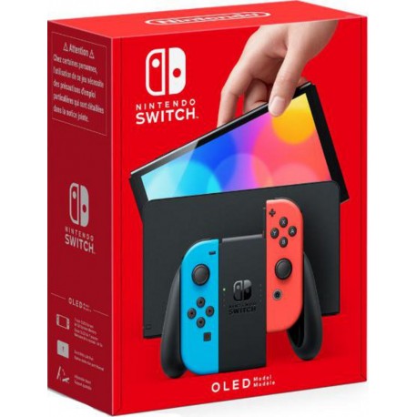NINTENDO Console Nintendo Switch OLED Joy-Con Bleu et Rouge