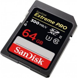 Sandisk Carte SD Extreme Pro SDXC 64GB - 300/MB/s UHS-II
