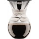 Bodum pourover cafetière, filtre permanent maille inox, 8 tasses, 1.0 l 11571-913S