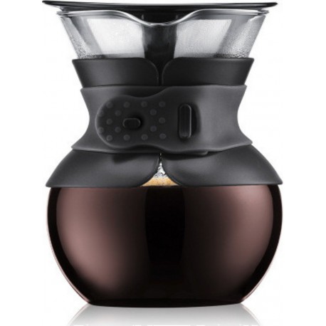 Bodum pourover cafetière, filtre permanent maille inox, 4 tasses, 0.5 l 11592-01S