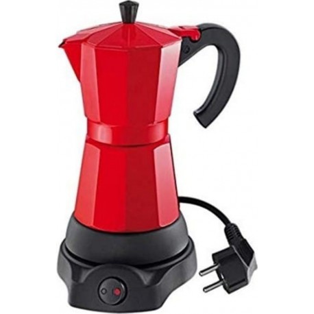 NC Cafetière italienne électrique classico 6 tasses rouge - cilio