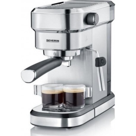 Severin 5994 cafetiere expresso espresa - 1350W - 15 bars - 1,1l - chauffe rapide (40 sec.) inox brossé/noir SEV4008146033377