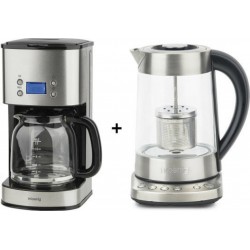 H.koenig Ti700 + mg30 : theiere - bouilloire 1,7l et cafetiere 1,8l programmables h.koenig