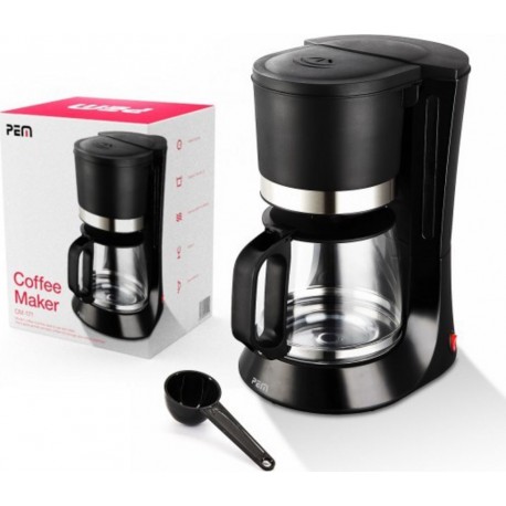 NC Cafetière 680W - capacité 10 tasses - inox et noir