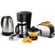 PEM Grille pain 2 fentes inox + bouilloire inox 1.8L + cafetière 12 tasses + presse-agrumes